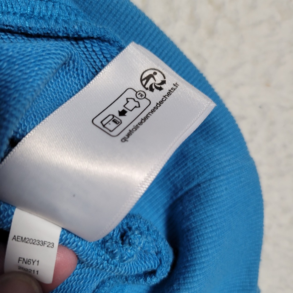 Amazon Essentials Zip Hoodie Mens 6XLT Blue French Terry Big Tall Long Sleeve - Picture 14 of 16